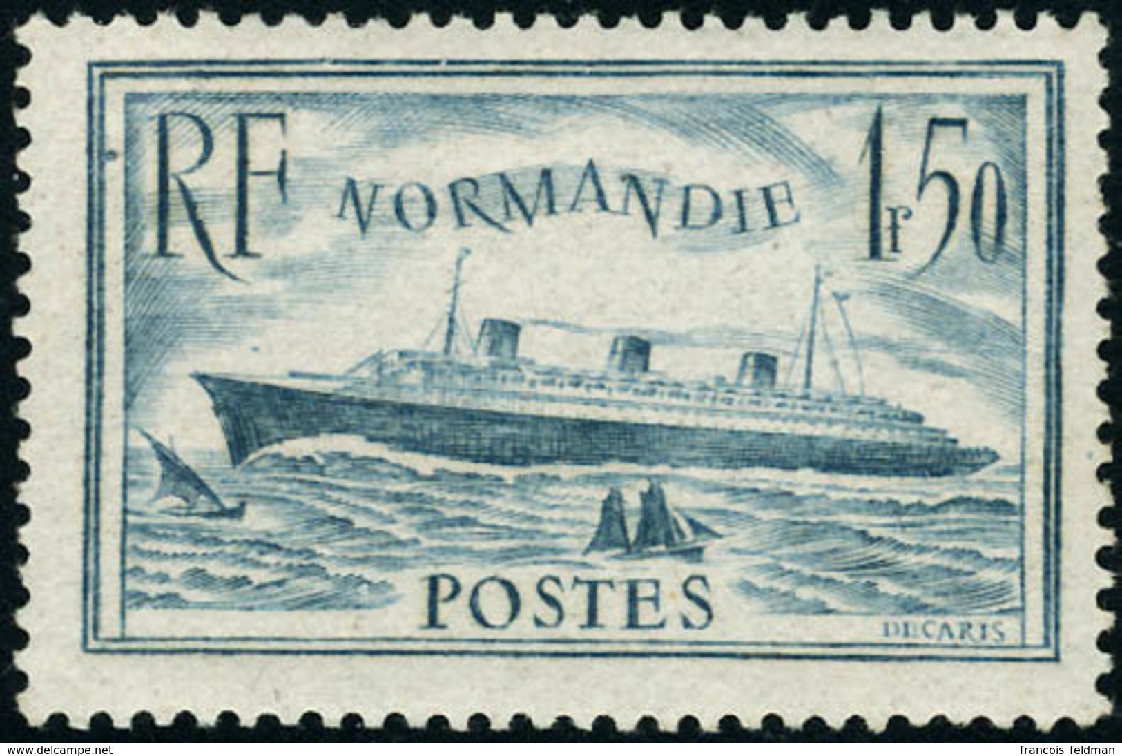 Neuf Sans Charnière N° 300. 1f50 Normandie Bleu Clair, T.B. - Other & Unclassified