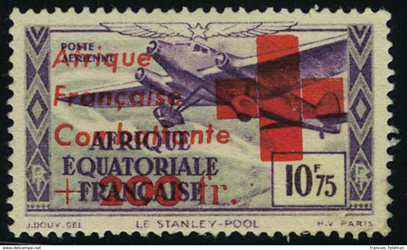 Neuf Avec Charnière N° 29, 10.75 + 200f Croix Rouge, T.B. Signé - Other & Unclassified