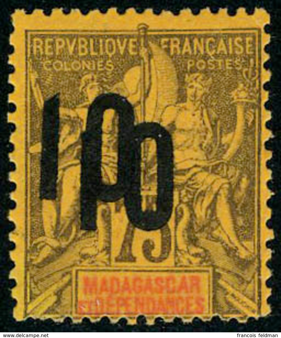 Neuf Sans Charnière N° 114a, 10 S/75c Double Surcharge, TB - Other & Unclassified