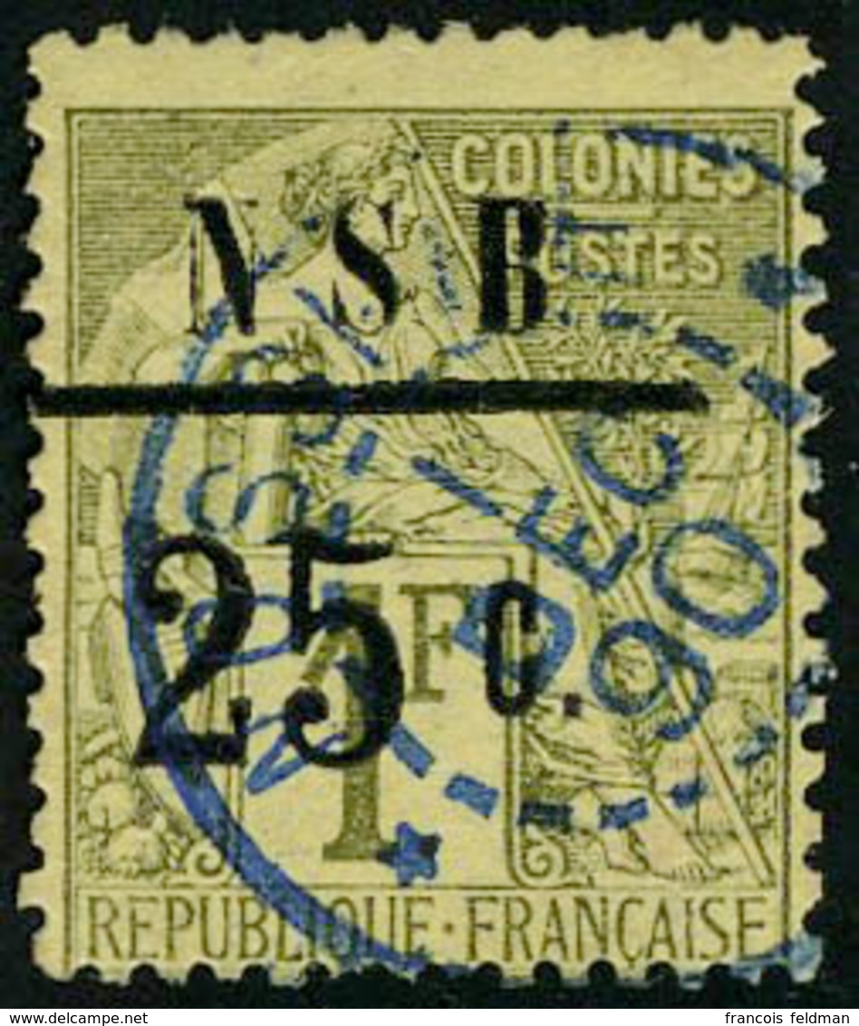 Oblitéré N° 12, 25c S/1f (Type I), TB - Other & Unclassified