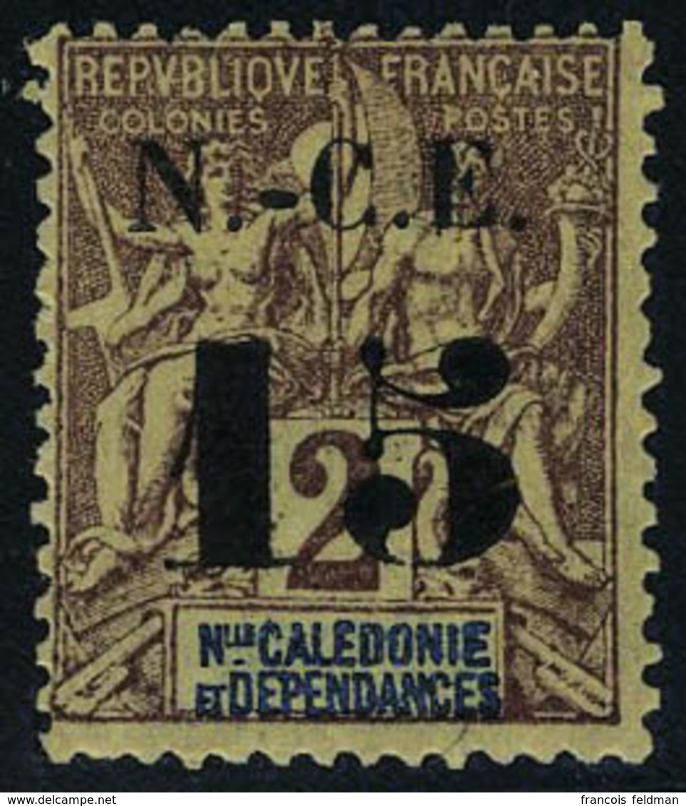 Neuf Avec Charnière 15 Surcharge De 1902 Sur 2c Groupe Non émis T.B. Signé A Brun Calves Et Miro - Other & Unclassified