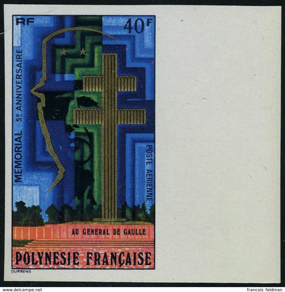 N° 123, 40f De Gaulle ND + épreuve De Luxe T.B. - Other & Unclassified