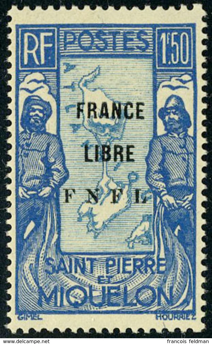 Neuf Sans Charnière N° 285/90, La Série France Libre, TB (N° 285 Et 288 Signés Calves) - Other & Unclassified