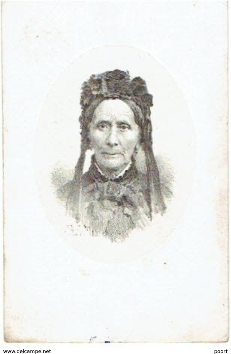 PETEGEM-DEINZE - HEURNE - Lucia VAN EECHAUTE (Wed. Petrus LANDRIEU) +1888 - Litho Van Loo - Devotion Images