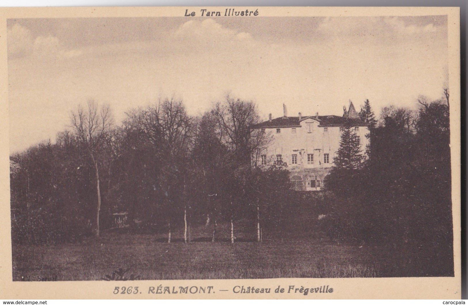 Carte 1930 REALMONT / CHATEAU DE FREGEVILLE - Realmont