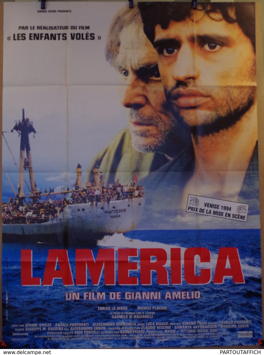 Af Orig Ciné LAMERICA (Giani Amélio/1994) 120X160 Michele Placido - Manifesti & Poster