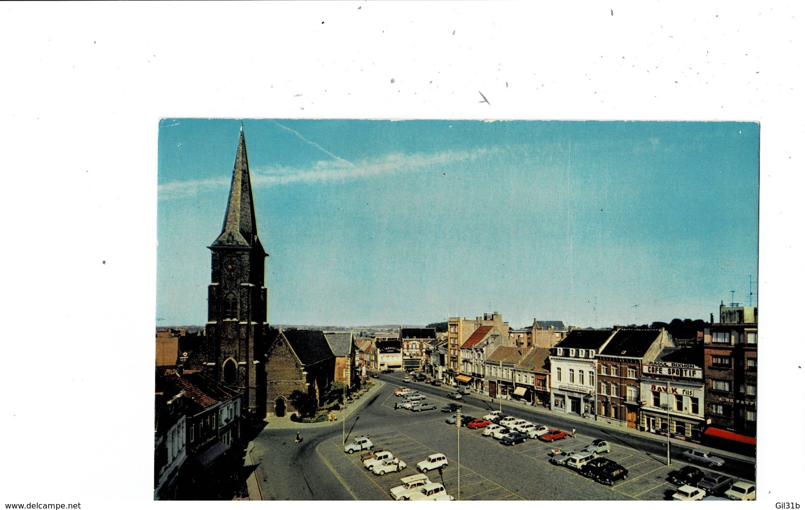 Mouscron Grand'Place Et Eglise St. Barthélemy. - Mouscron - Moeskroen