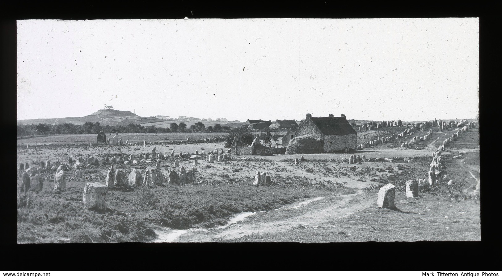 Avenue Of Menhirs, NORTHERN FRANCE - Magic Lantern Slide (lanterne Magique) - Diapositiva Su Vetro