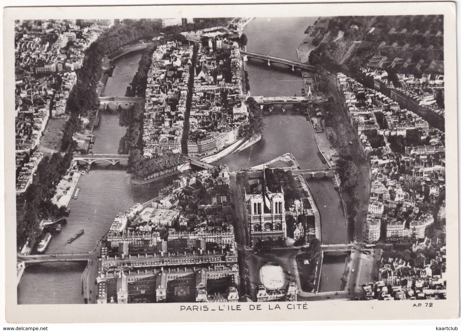 Paris - L'ile De La Cité - (Notre-Dame) - Aéro-Photo - Notre-Dame De Paris