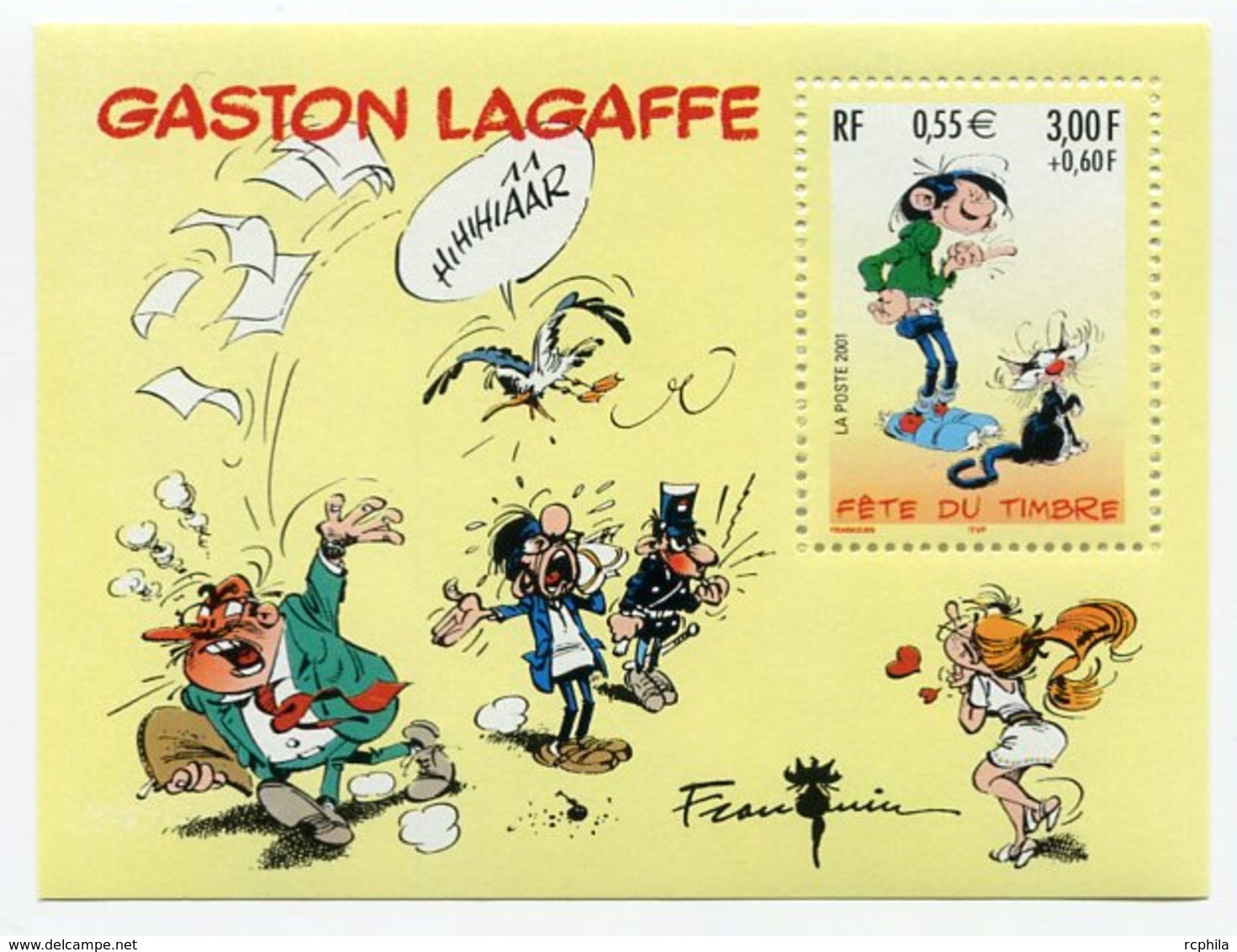 RC 11951 FRANCE BF N° 34 GASTON LAGAFFE FETE DU TIMBRE BLOC FEUILLET NEUF ** - Ungebraucht