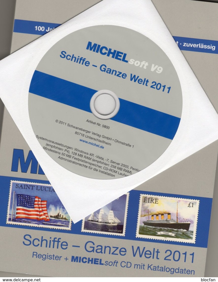 CD Schiffe Der Welt A-Z 2011 Neu 50€ Boote Schiff-Motive Register Mit Soft 29000 Stamps Topic Ship Of All The World - Deutsch