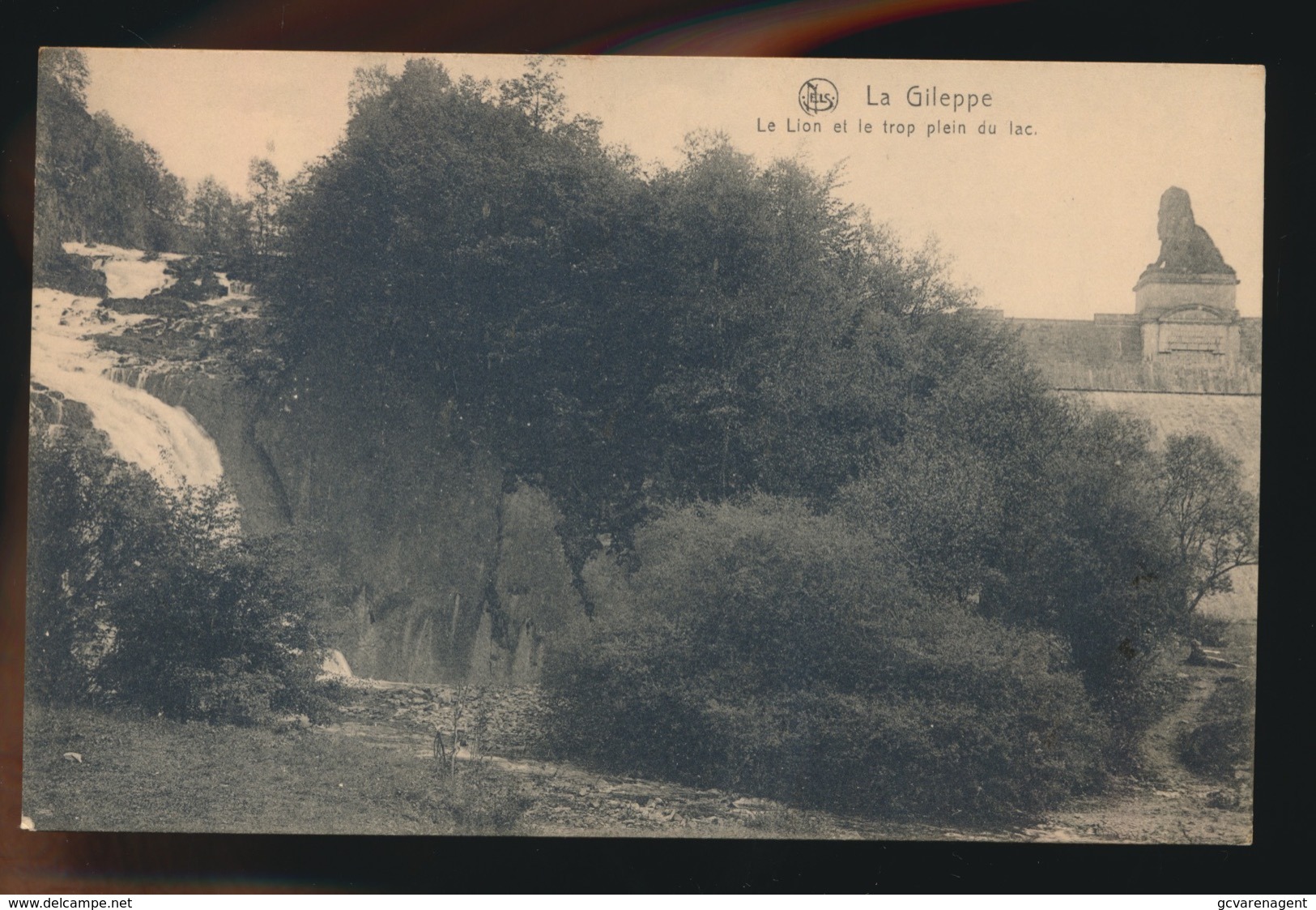 GILEPPE  LE LION ET LE TROP PLEIN DU LAC - Gileppe (Barrage)