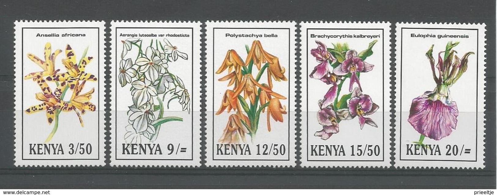 Kenya 1994 Orchids Y.T. 582/586 ** - Kenia (1963-...)