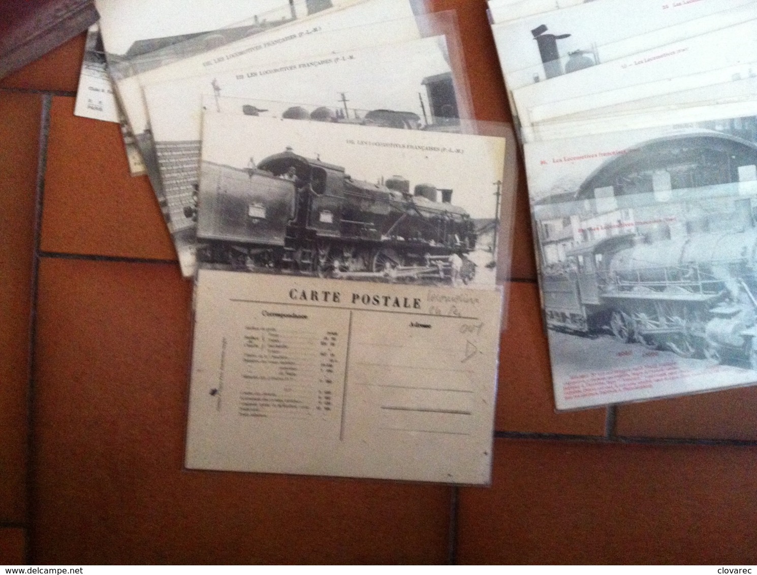 LOT DE 175 CARTES POSTALES ANCIENNES (format 9 X 13)  TRAIN    LIQUIDATION DE STOCK - 500 CP Min.