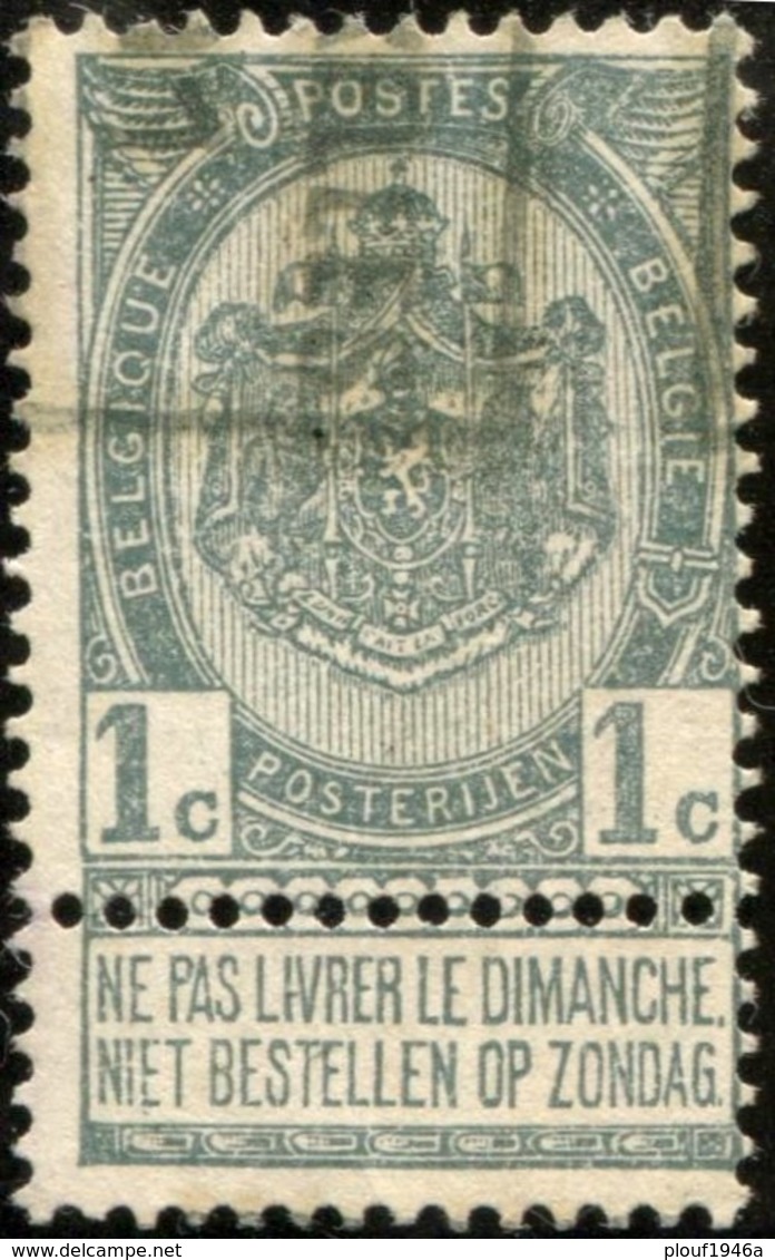 COB  Roulette  343 B (Bruxelles-01) - Roller Precancels 1900-09