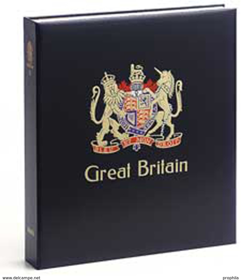 DAVO 4243 Luxus Binder Briefmarkenalbum Großbritannien III - Formato Grande, Fondo Negro