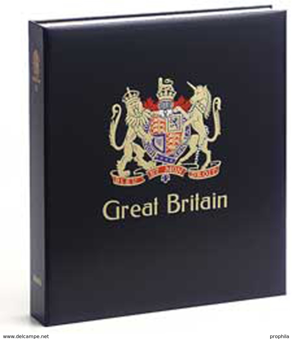 DAVO 4243 Luxus Binder Briefmarkenalbum Großbritannien III - Groß, Grund Schwarz