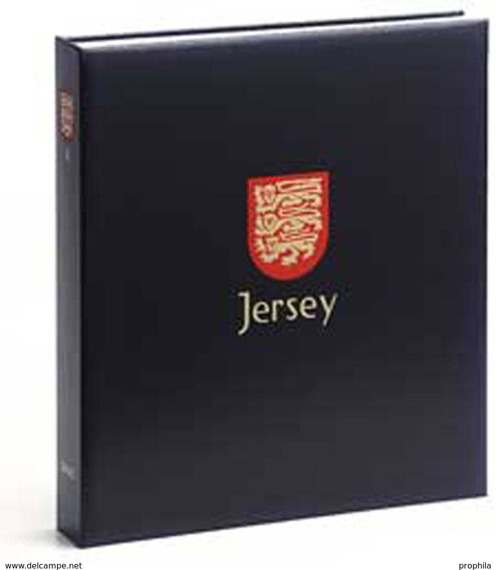 DAVO 4543 Luxus Binder Briefmarkenalbum Jersey III - Grand Format, Fond Noir