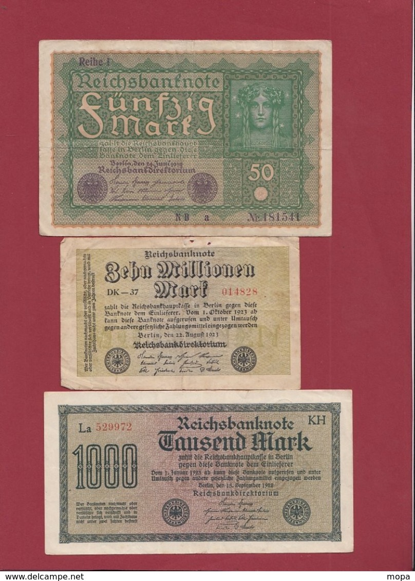 Allemagne 14 Billets Dans L 'état Lot N °1 - Altri & Non Classificati