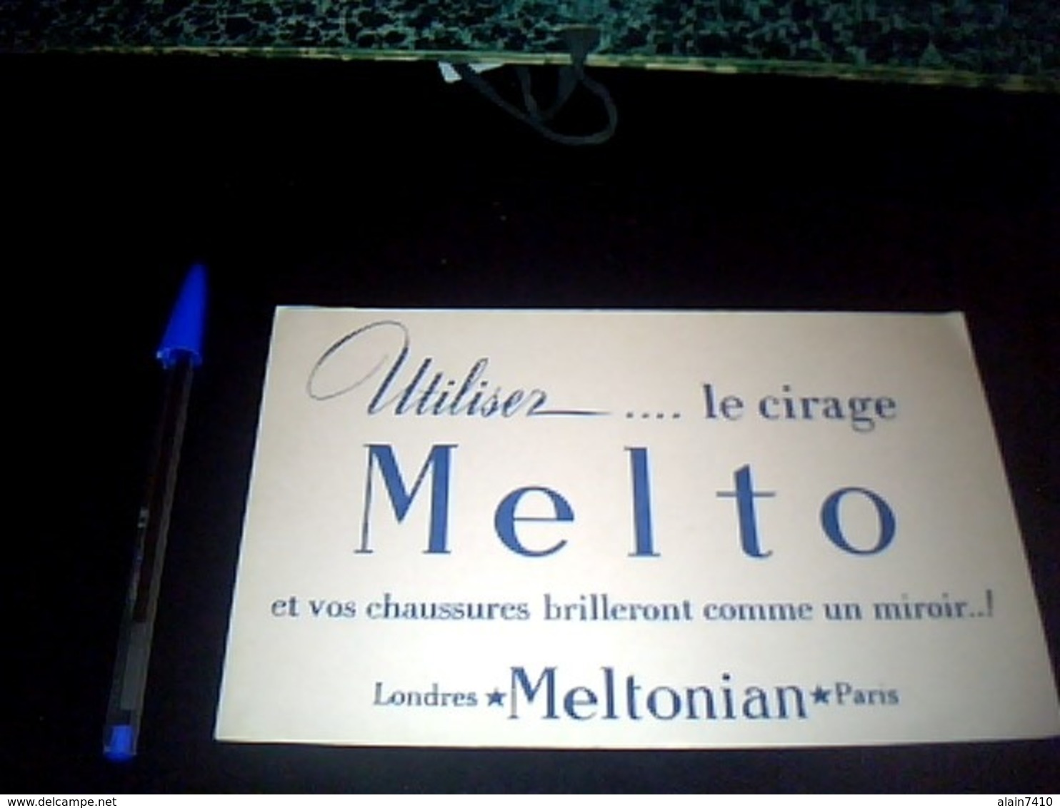 Buvard Publicité  Cirage Melto De Meltonian - M