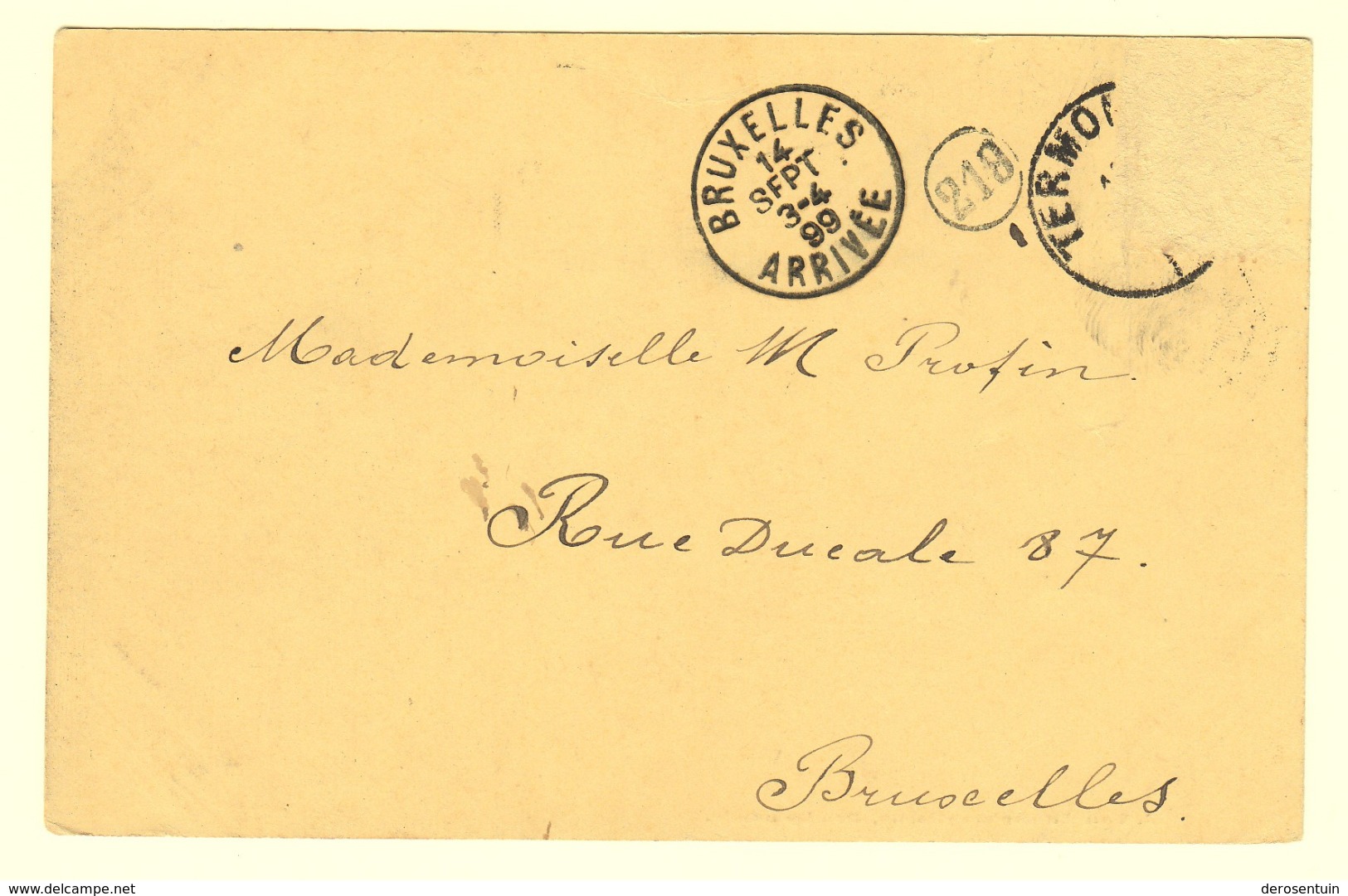 A0085	[Postkaart] [Dendermonde Onze Lieve Vrouwkerk] (J. Van Lantschoot-Moens) [1899 Ducaju Kerk Termonde église] - Dendermonde