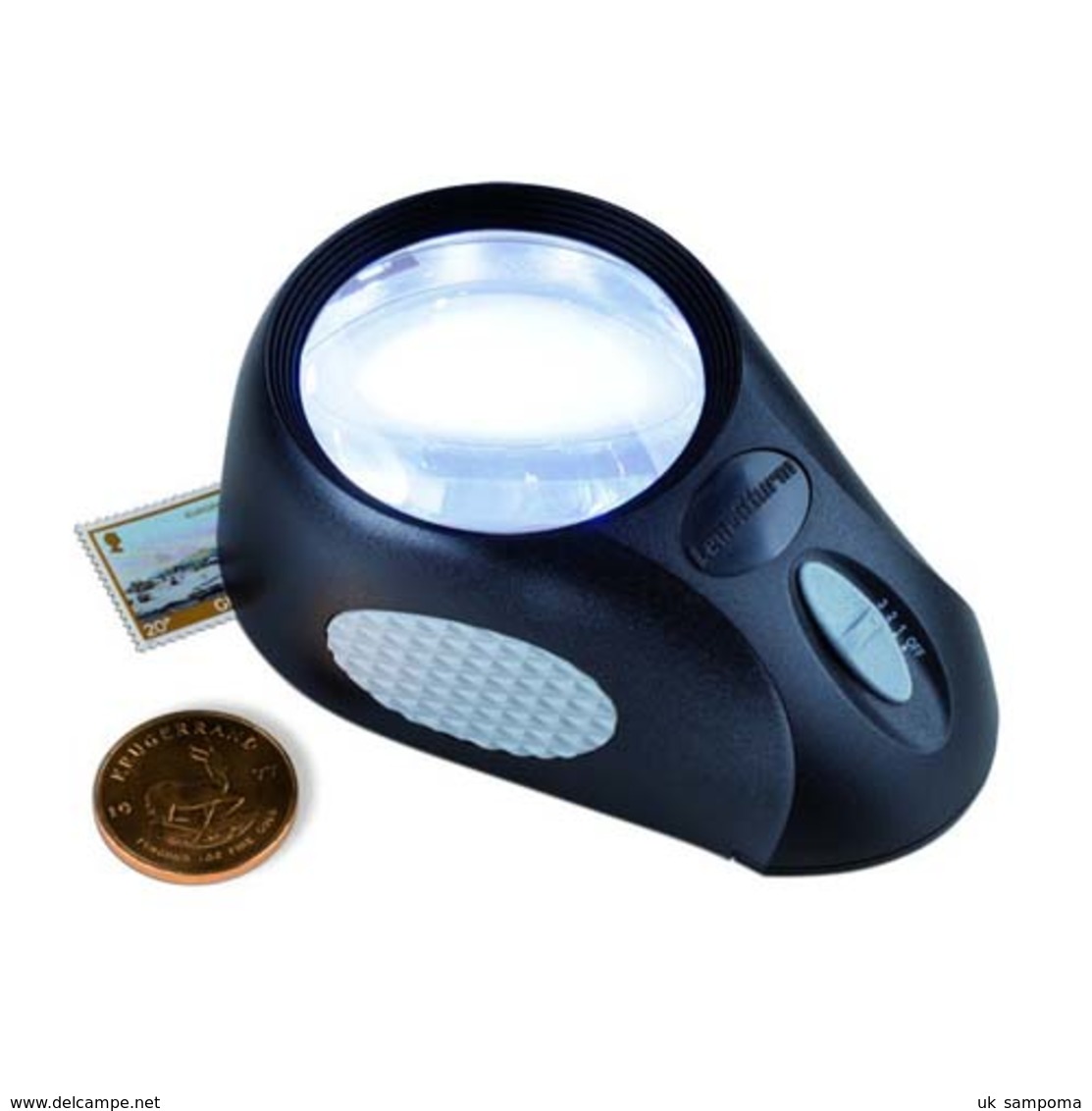 Magnifer BULLAUGE With 5x Magnification, 6 LED's, 3 Brightness Settings - Pinzetten, Lupen, Mikroskope