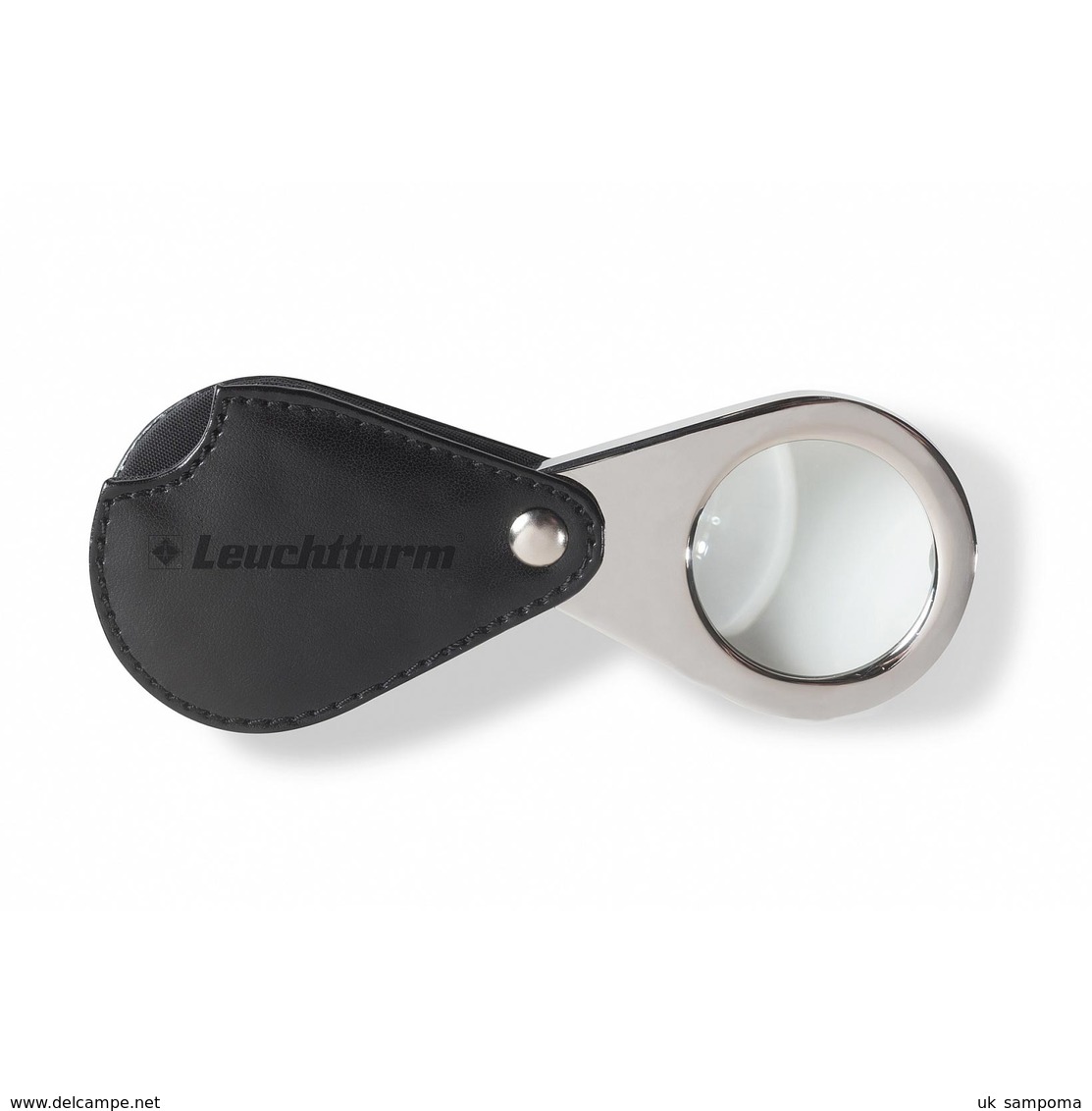 LU25 Foldaway Pocket Magnifier With 3x Magnification And Black Leather Protective Case - Pinze, Lenti D'ingrandimento E Microscopi