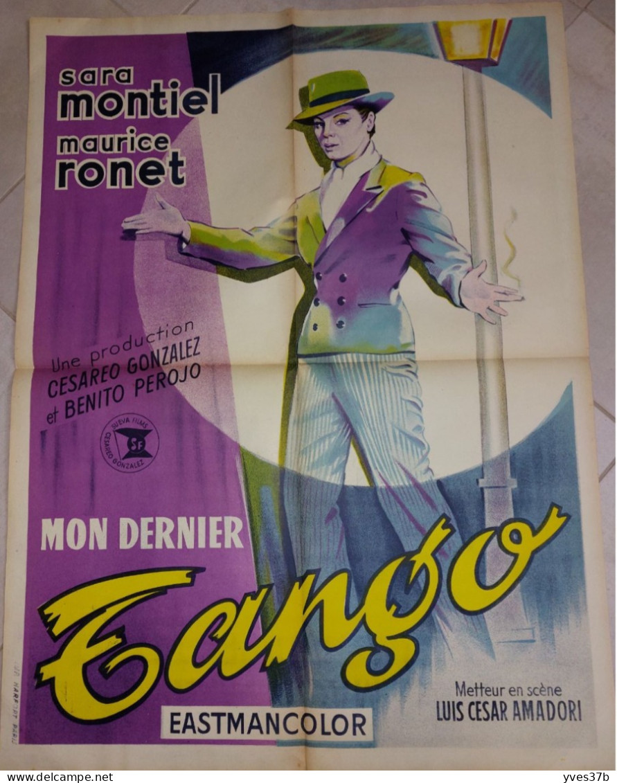 "Mon Dernier Tango" S. Montiel, Maurice Ronet...1962 - Affiche 60x80 - TTB - Posters