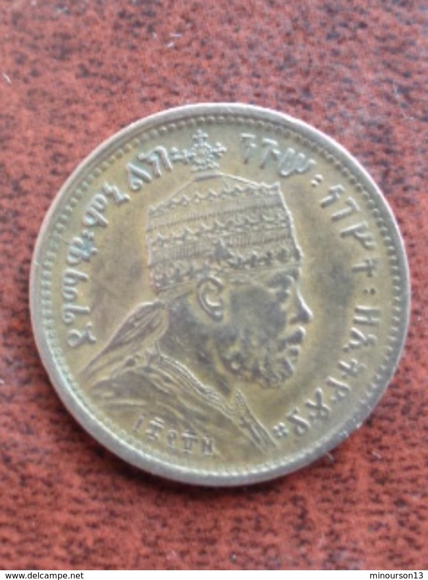 ETHIOPIE TRES TRES BELLE 1/32 BIRR 1889 - MENELIK - Ethiopia