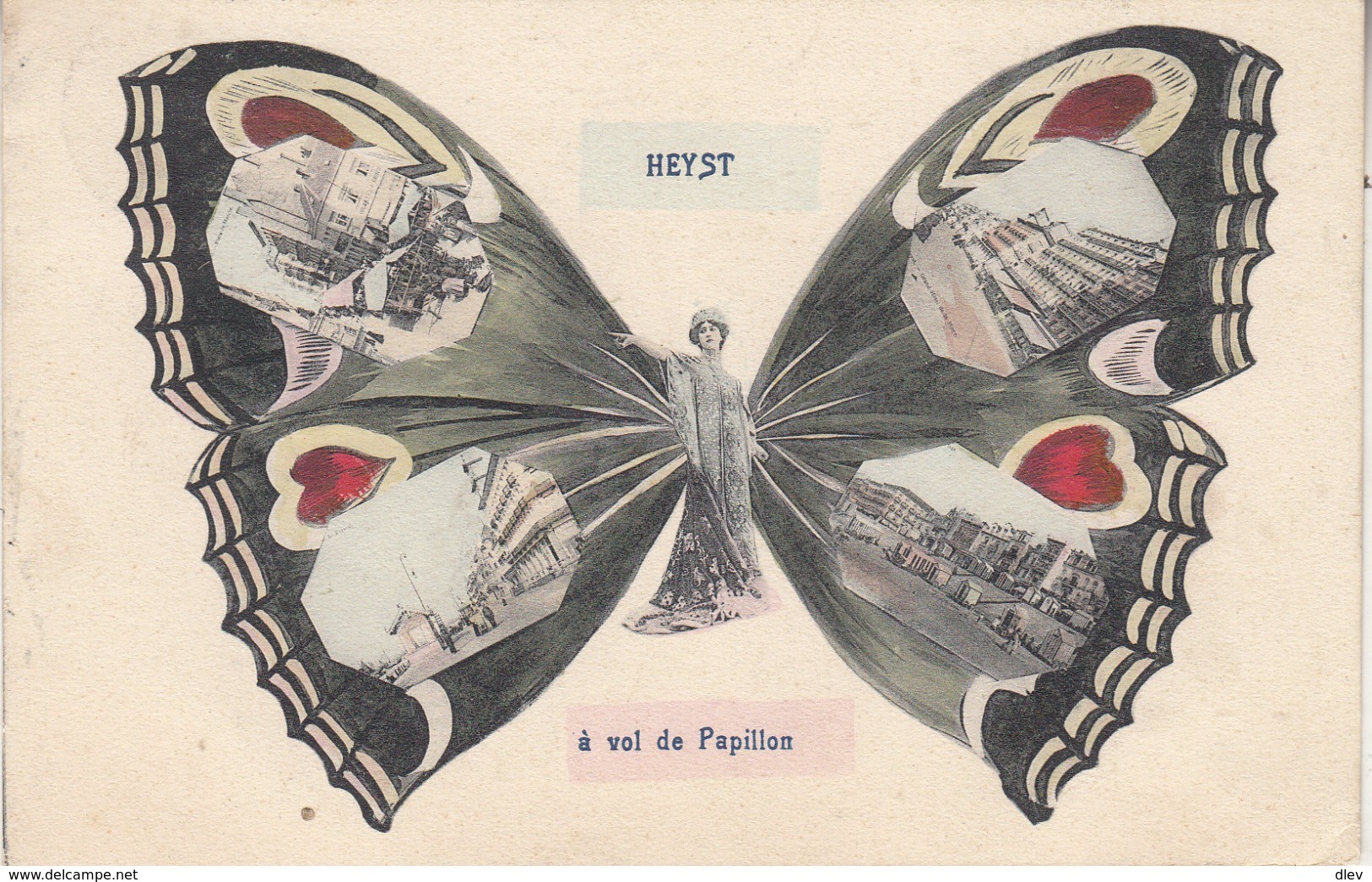 Heyst - à Vol De Papillon - 1908 - Phototypie Marco Marcovici, Brussel - Heist