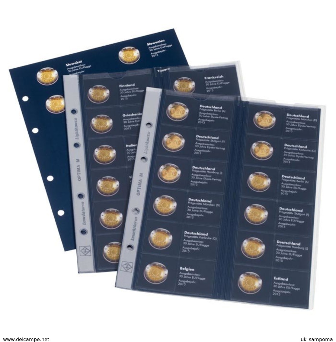 Supplement 2015 For Coin Album Classic-OPTIMA Euopean 2-Euros Joint Issues Coins - Supplies And Equipment