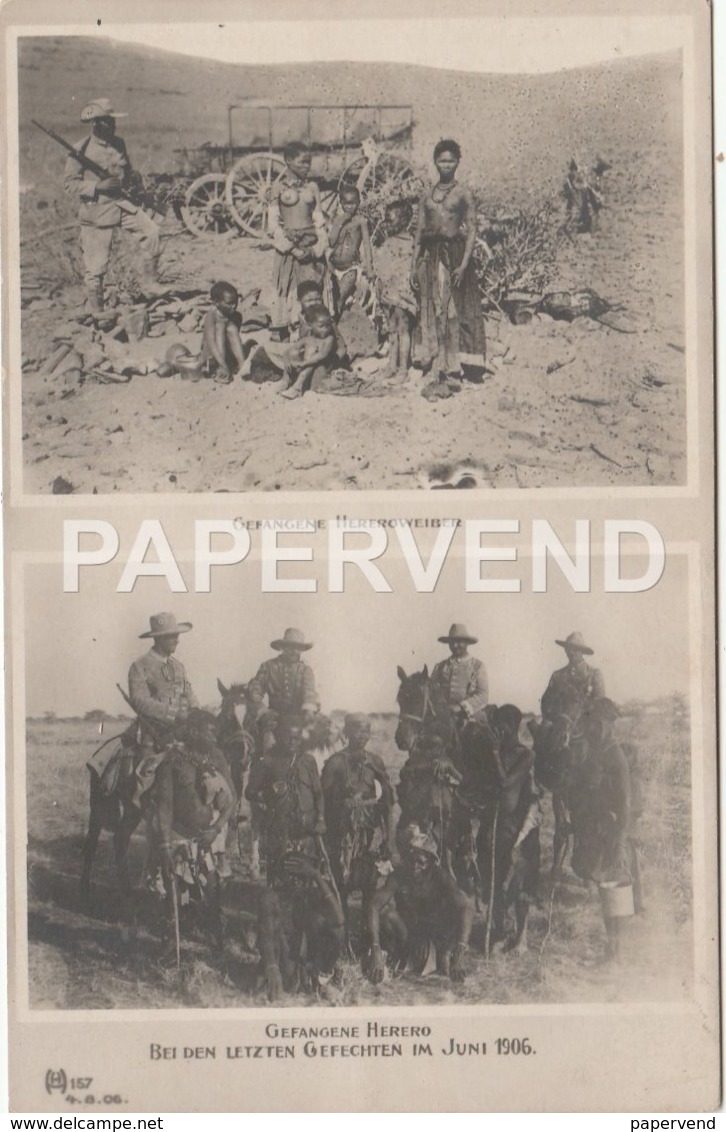 Namibia  DSW  Genfangene Hereros 2 View Pc RP     Nm97 - Namibia