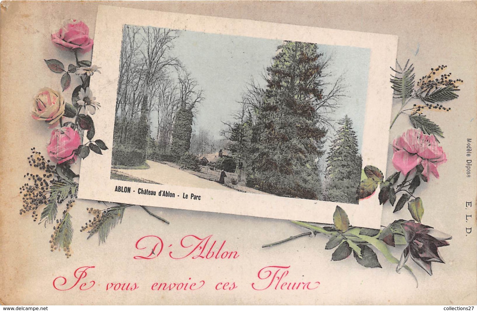 94-ABLON-JE VOUS ENVOIE CES FLEURS D'ABLON - Ablon Sur Seine