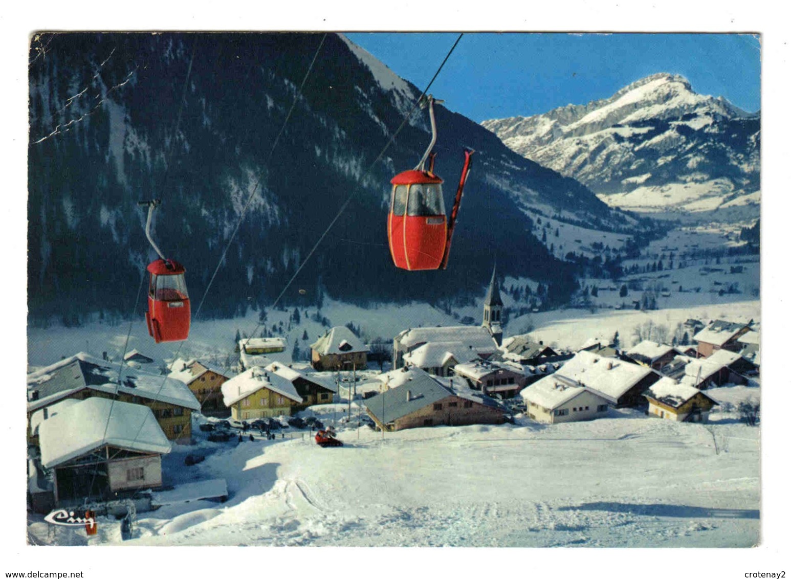 74 Chatel N°14 Télécabine De Super Chatel Et Le Mont Chauffé En 1972 - Châtel