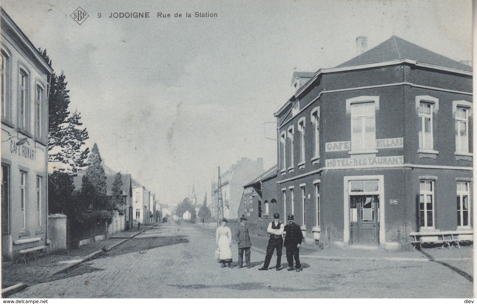 Jodoigne - Rue De La Station - Animé - Café Hôtel Restaurant - 1908 - SBP 9 - Jodoigne