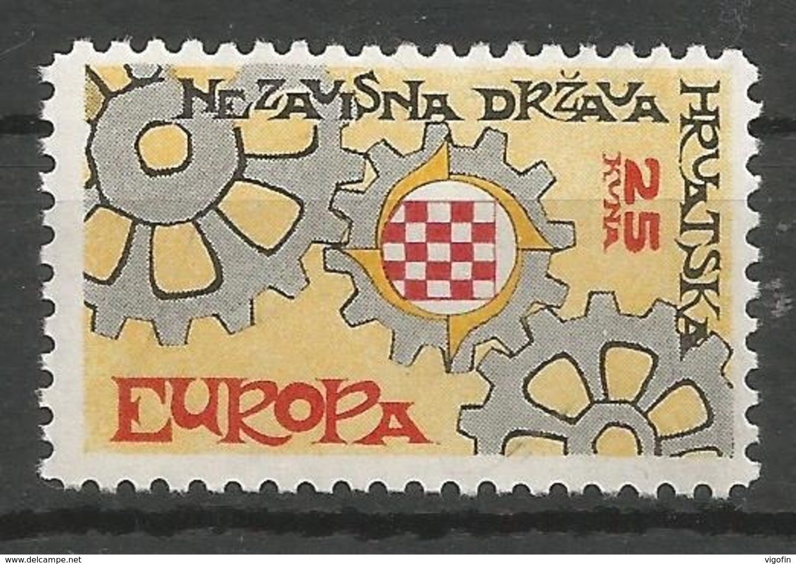 HR 1967 EUROPA CEPT, CROATIA HRVATSKA- EMISSONE IN EXILIO, 1 X 1v, MNH - Croatia