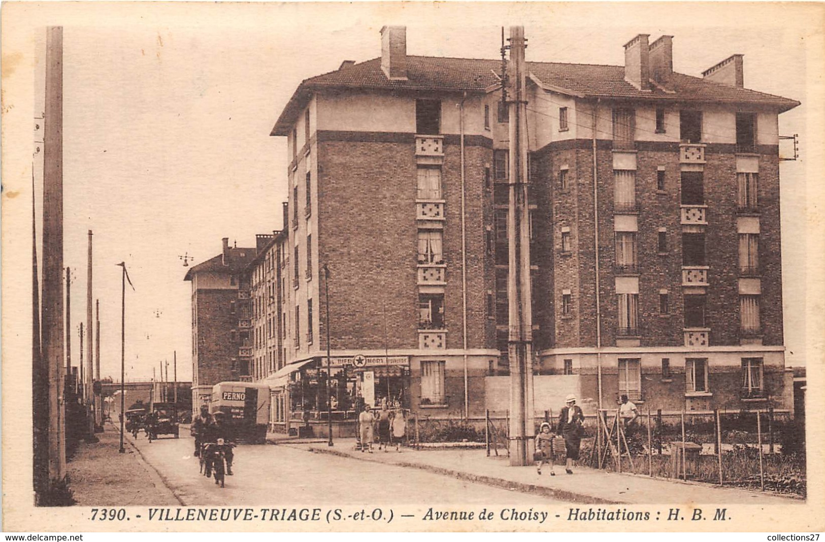 94-VILLENEUVE-TRIAGE- AVENUE DE CHOISY- HABITATIONS H.B.M. - Villeneuve Saint Georges