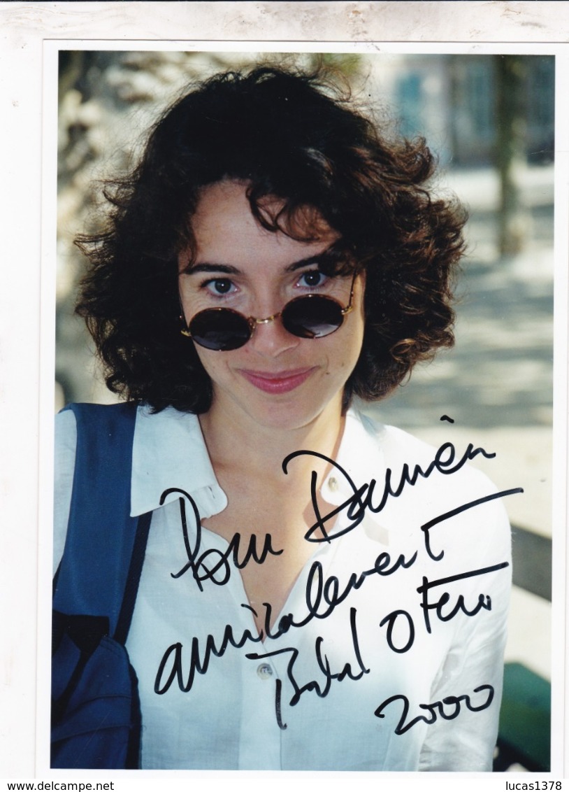 VERITABLE DEDICACE ISABELLE OTERO / SAINT TROPEZ 2000  /  SUR TIRAGE PHOTO / 21X15 - Autogramme