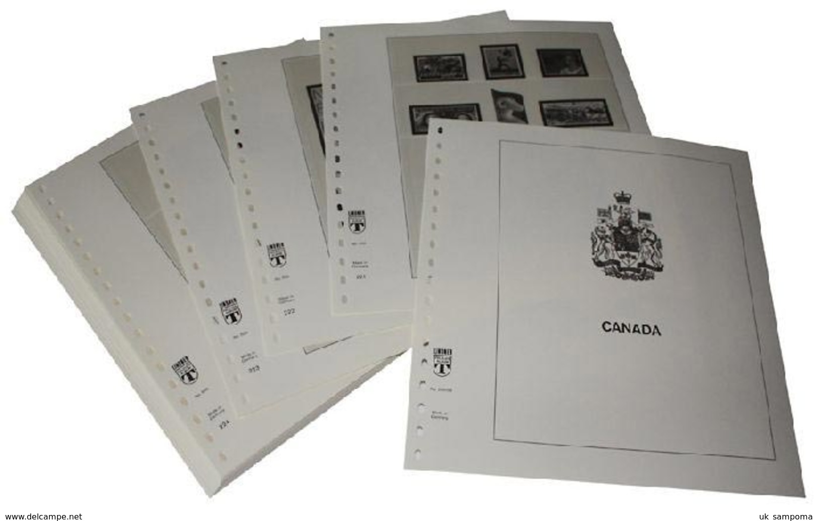 Lindner 500-03 Canada - Illustrated Album Pages Year 2003-2008 - Pre-printed Pages