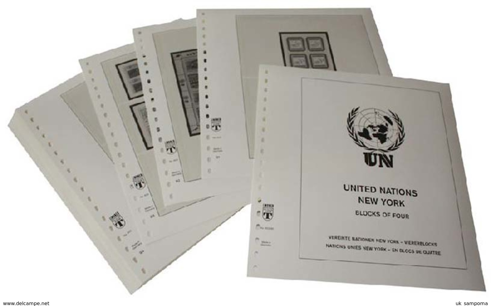 Lindner United Nations VIENNA Sheetlets And Joint Print 2008-2018 - Pre-printed Pages