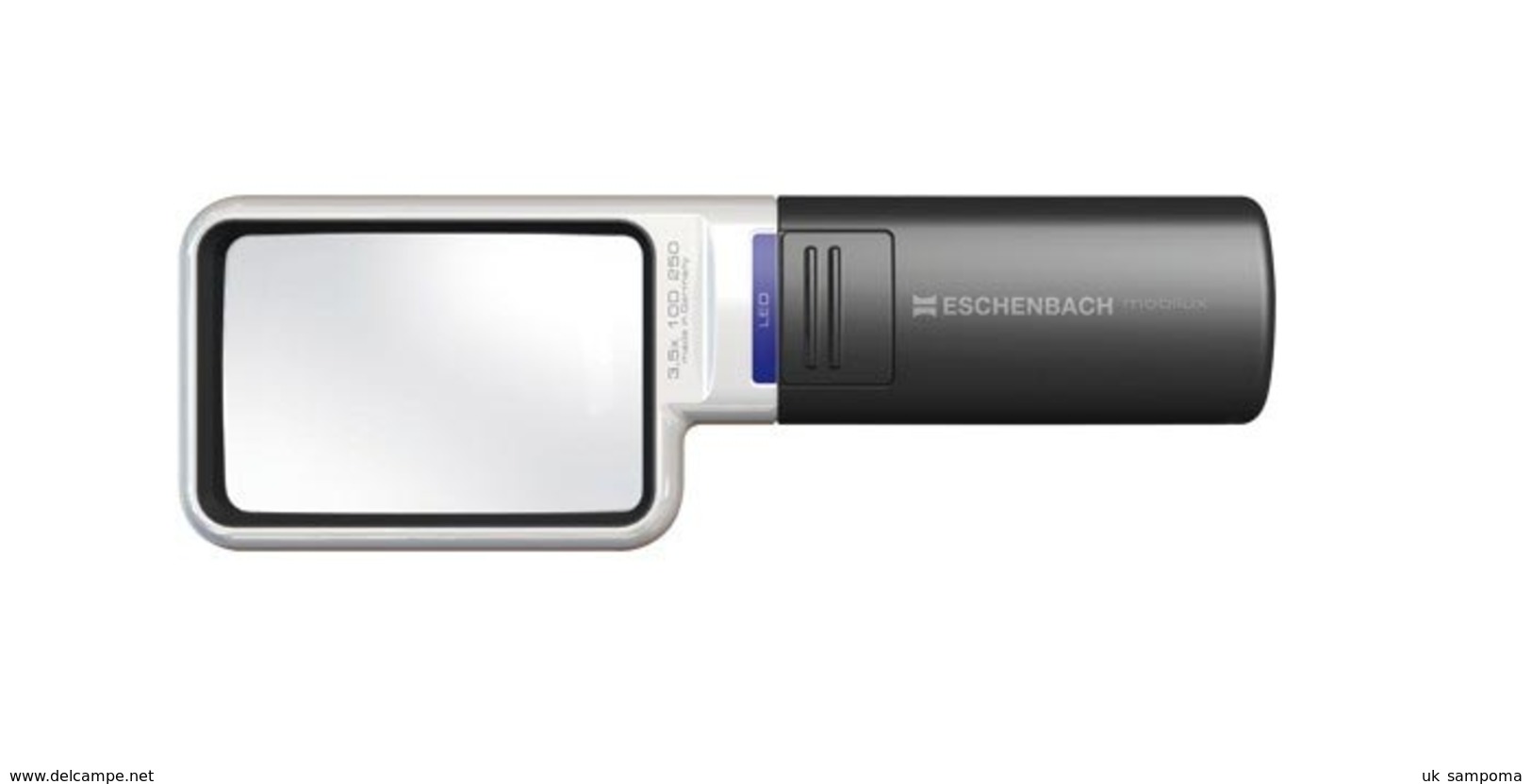 Lindner 7126 Eschenbach Illuminated Pocket Magnifier Mobilux With LED - 4x - Stamp Tongs, Magnifiers And Microscopes