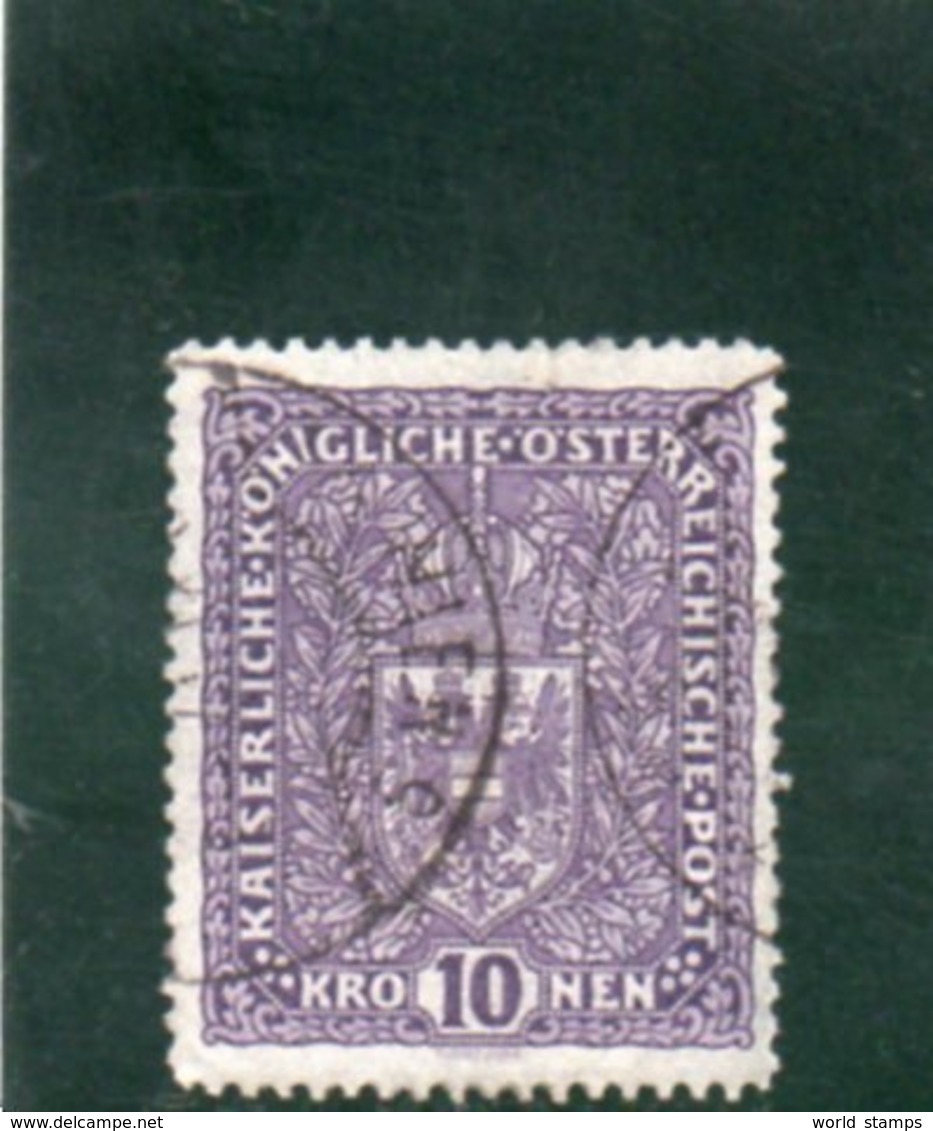 AUTRICHE 1916 O AMINCI/THINNED - Usati