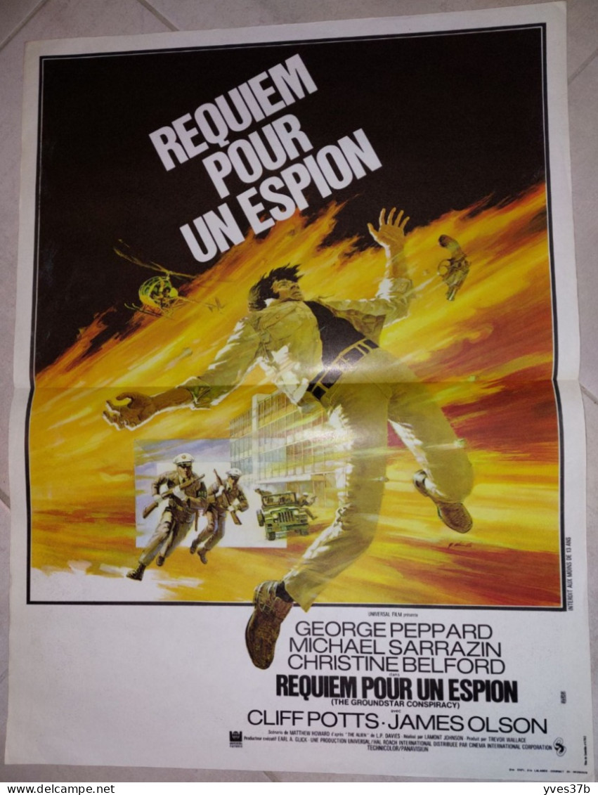 "Requiem Pour Un Espion" J. Pepard, M. Sarrazin...1971 - Affiche 40x53 - TTB - Posters