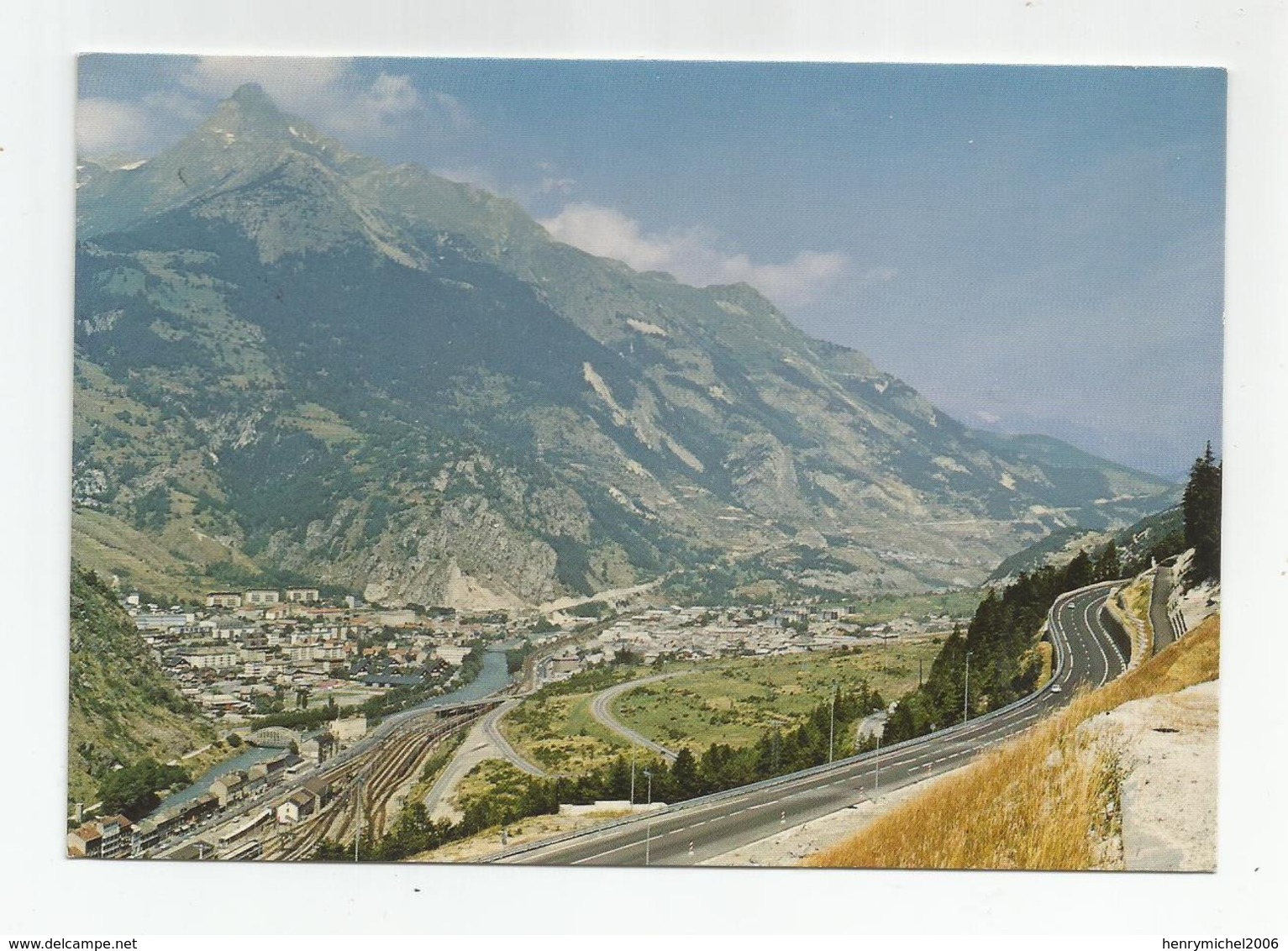 73 - Modane Vue Route D'accès Au Tunnel Routier Du Fréjus - Modane