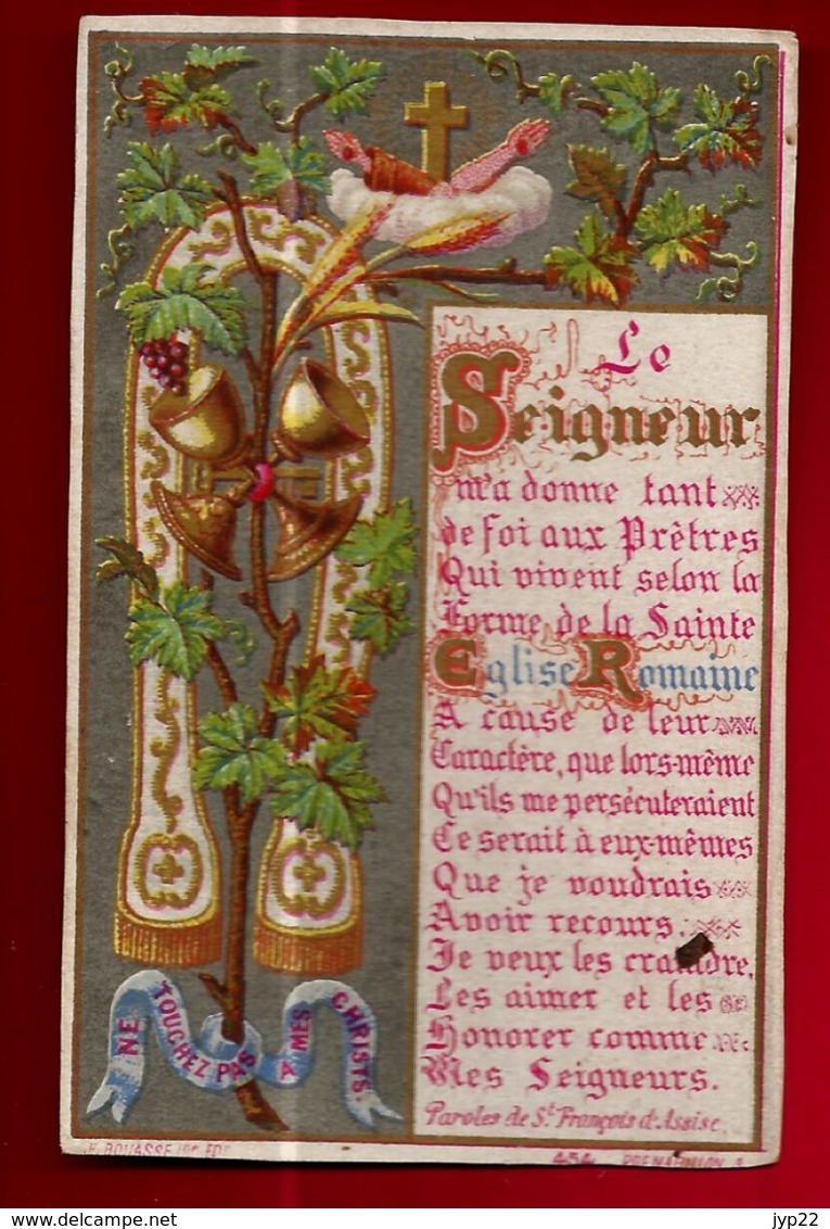 Image Pieuse Religieuse Holy Card Ed Bouasse Jeune 454 Collection Séraphique P.P. Franciscains De L'Observance - Santini