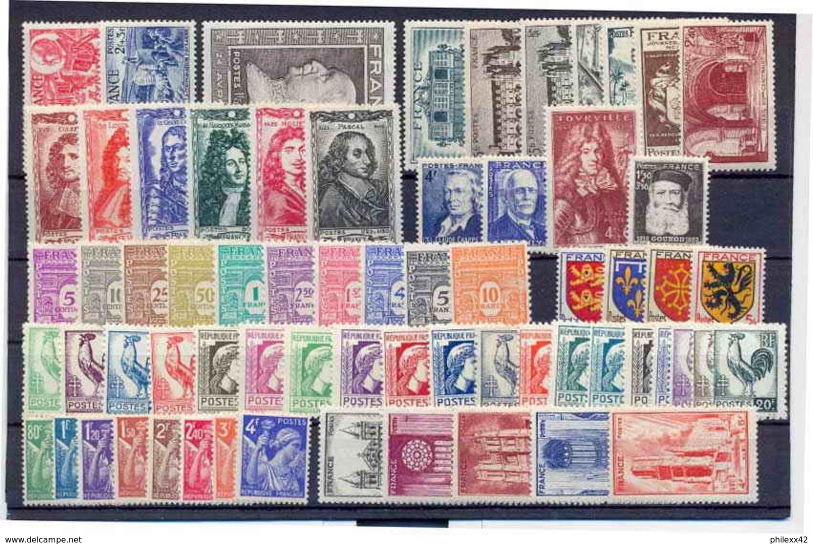 1944 Année Complète Neufs ** Cote 107 Euros PARFAIT état - 1940-1949