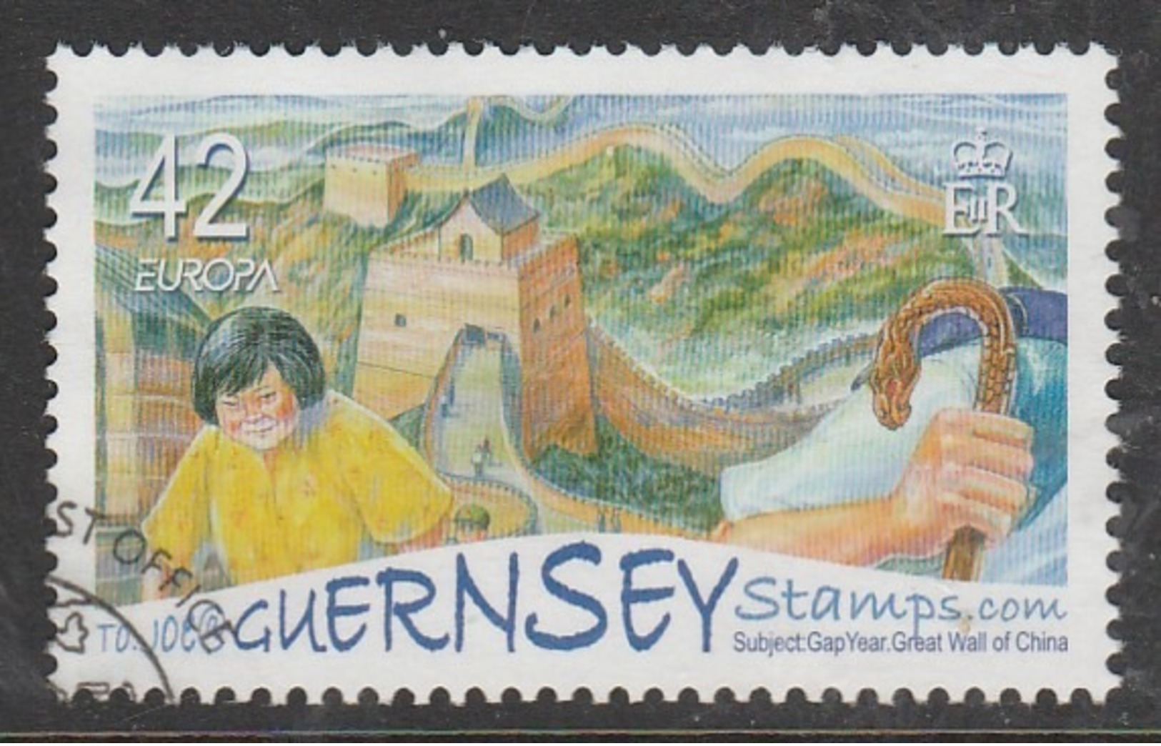 Guernsey 2006 EUROPA Stamps - Integration Through The Eyes Of Young People 42 P Multicoloured SW 1075 O Used - Guernsey