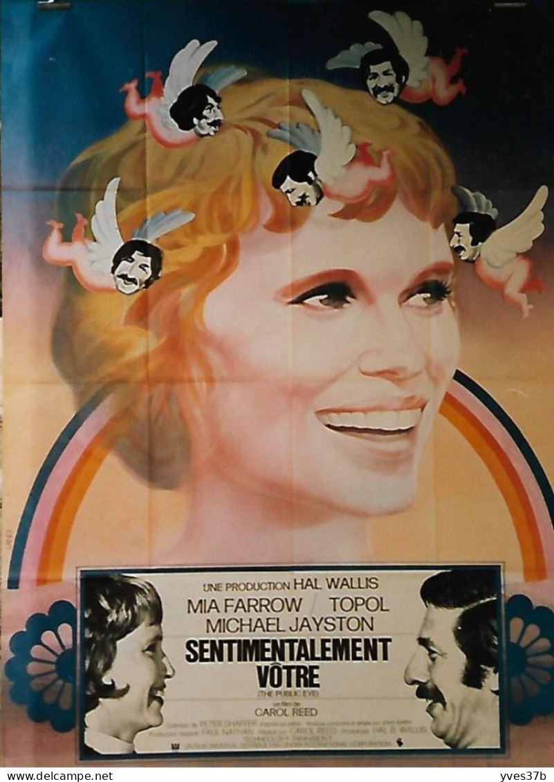 "Sentimentalement Votre" Mia Farrow, Topol...1972 - Affiche 120x160 - TTB - Plakate & Poster