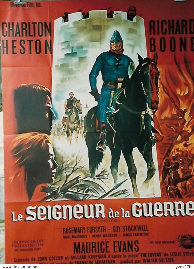 Le Seigneur De La Guerre Charlton Eston, Richard Boone...1965 - Affiche 120x160 - TTB - Plakate & Poster