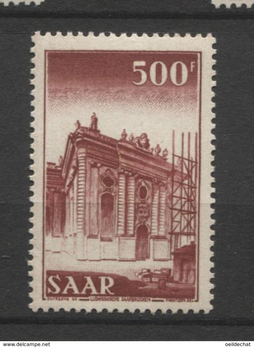 15409 SARRE N°315* 500 F Eglise St Louis De Sarrebruck 1952-53  TB - Neufs